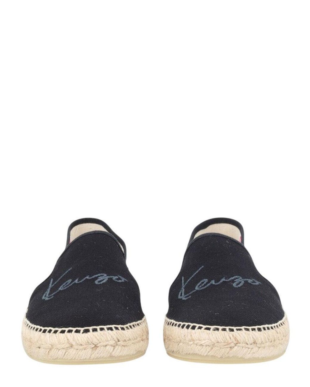 KENZO Blue Logo Signature Espadrilles