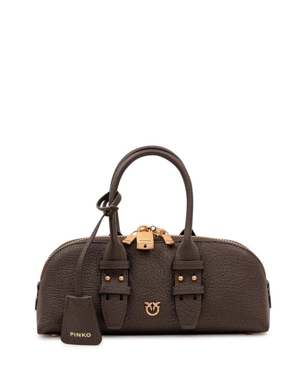 Pinko Brown Dark Escape Small Satchel