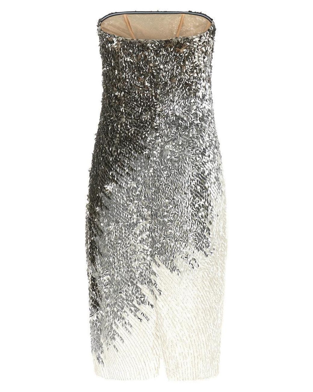 Elisabetta Franchi Metallic Tulle Dress