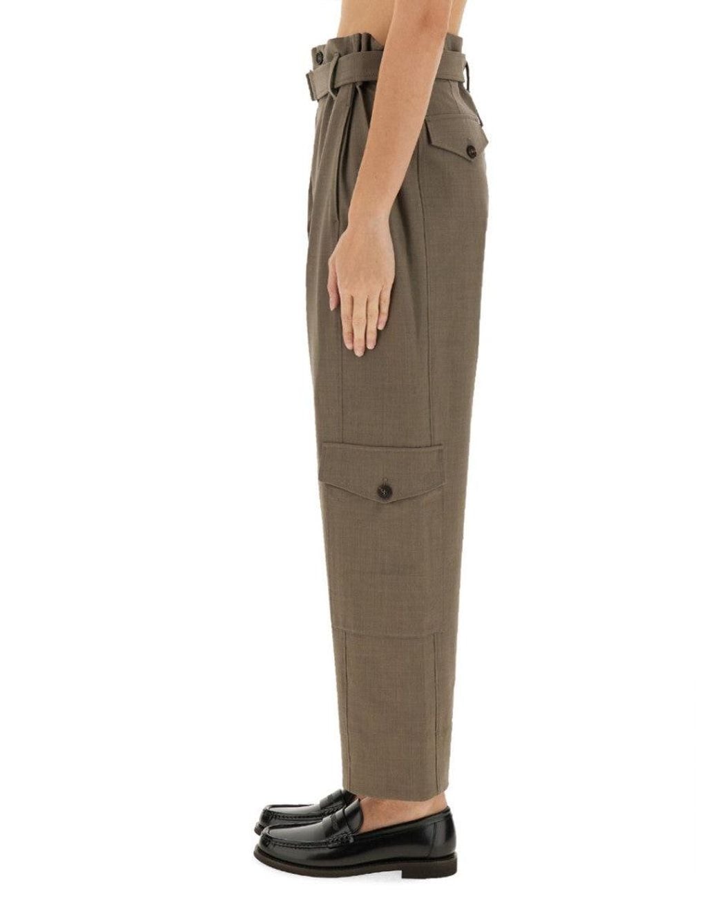Brunello Cucinelli Natural Straight Cargos Pant