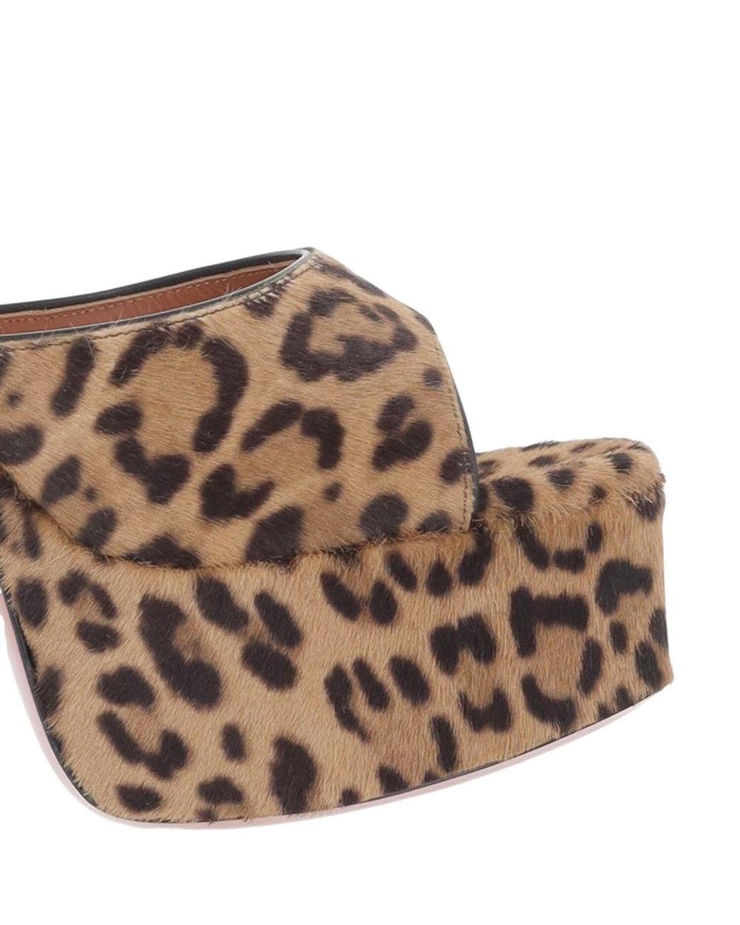 AMINA MUADDI Brown Print Dalida Heels