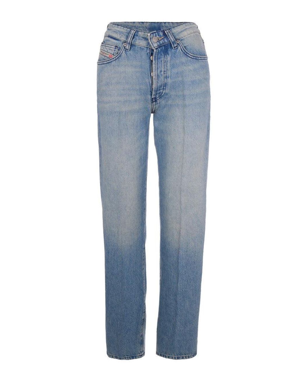 DIESEL Blue Regular High Rise Jeans