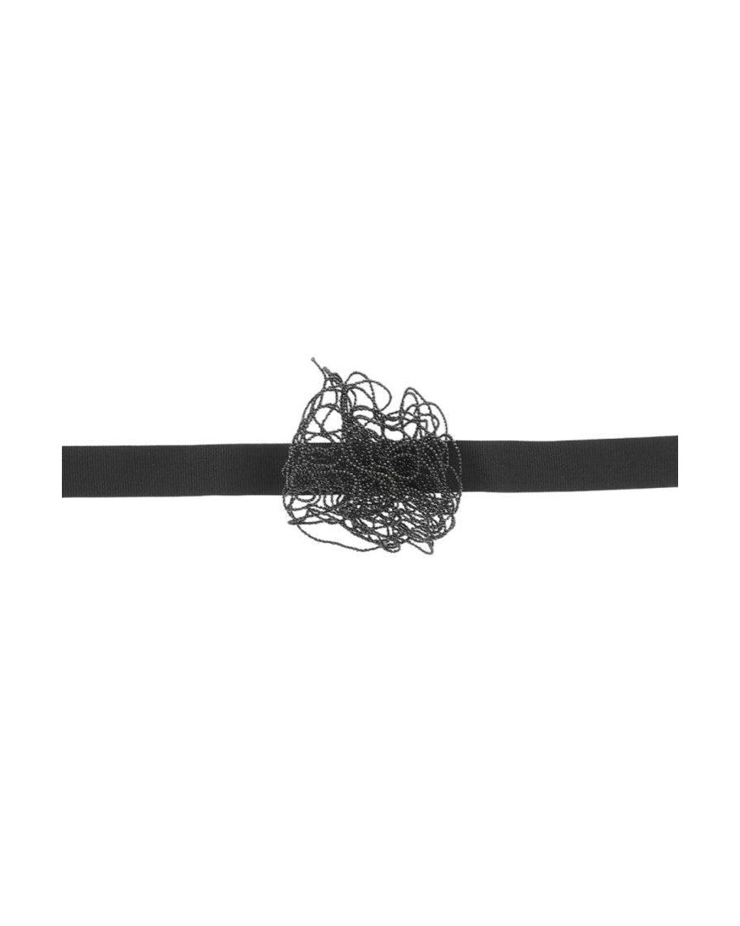 Brunello Cucinelli Black Silk Wrap Bracelet