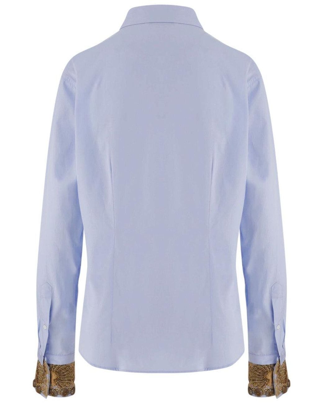Dries Van Noten Blue Light Regular Printed Shirt