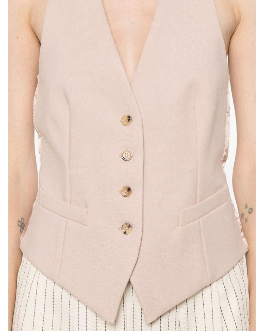 Max Mara Pink Sleeveless Waistcoat