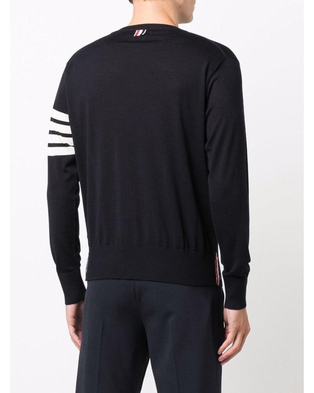 Thom Browne Blue 4-Bar Jumper for men