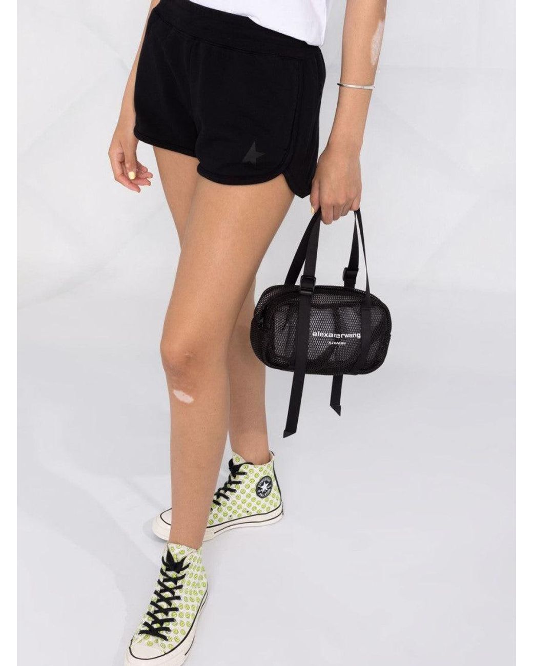 Golden Goose Deluxe Brand Black Elasticated Short-Shorts Shorts