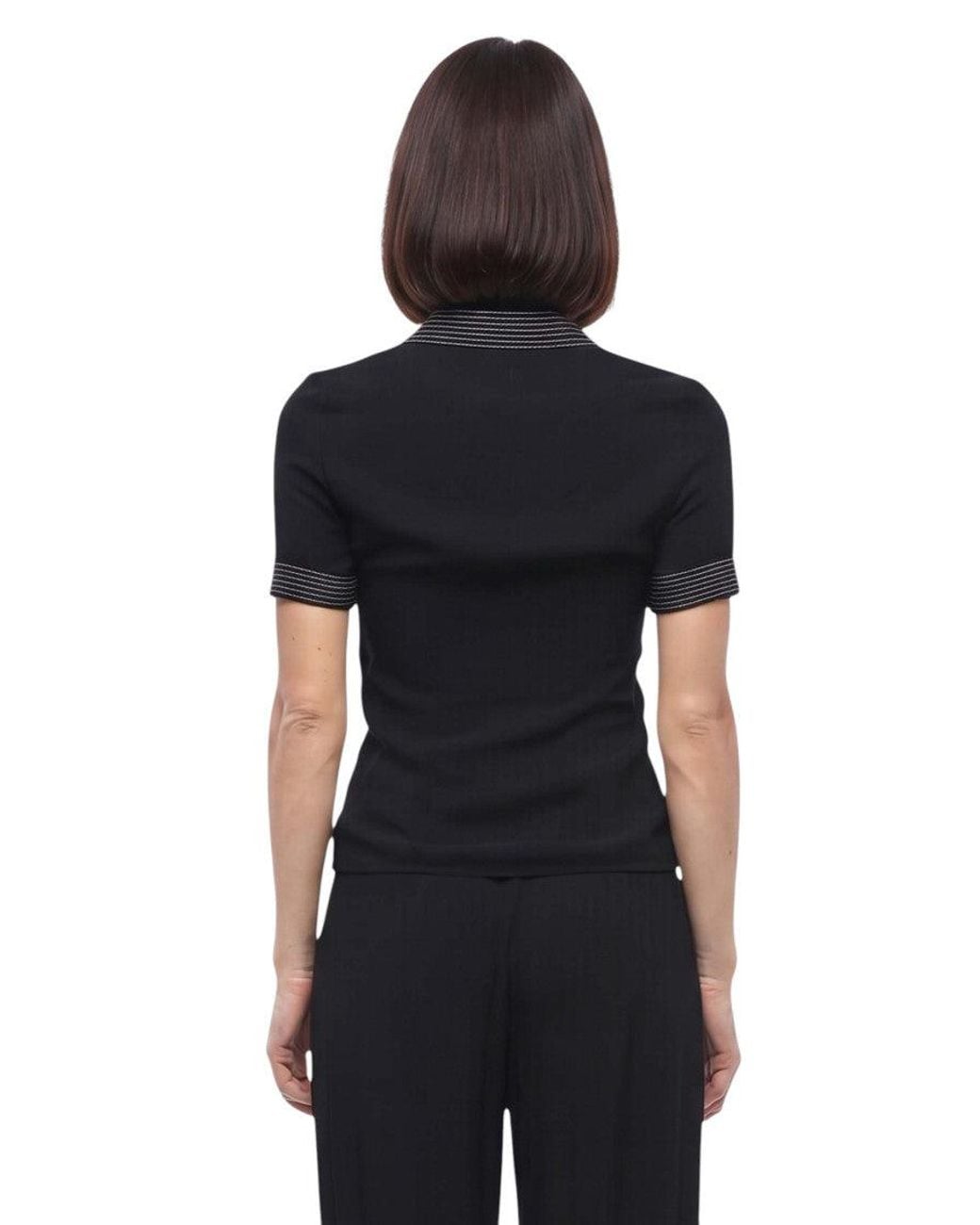 Stella McCartney Black Slim Stripes Shirt