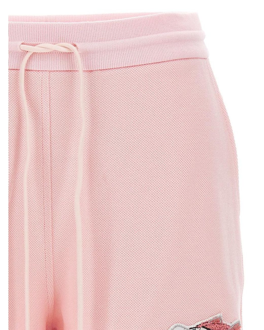 Thom Browne Pink Cotton Embroidered Activewear