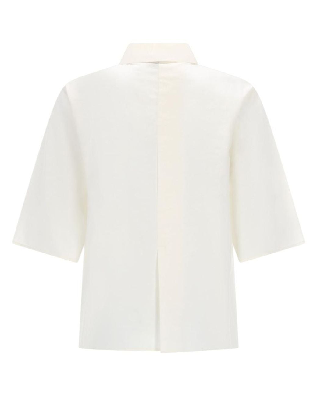 Alysi White Regular Solid Shirt