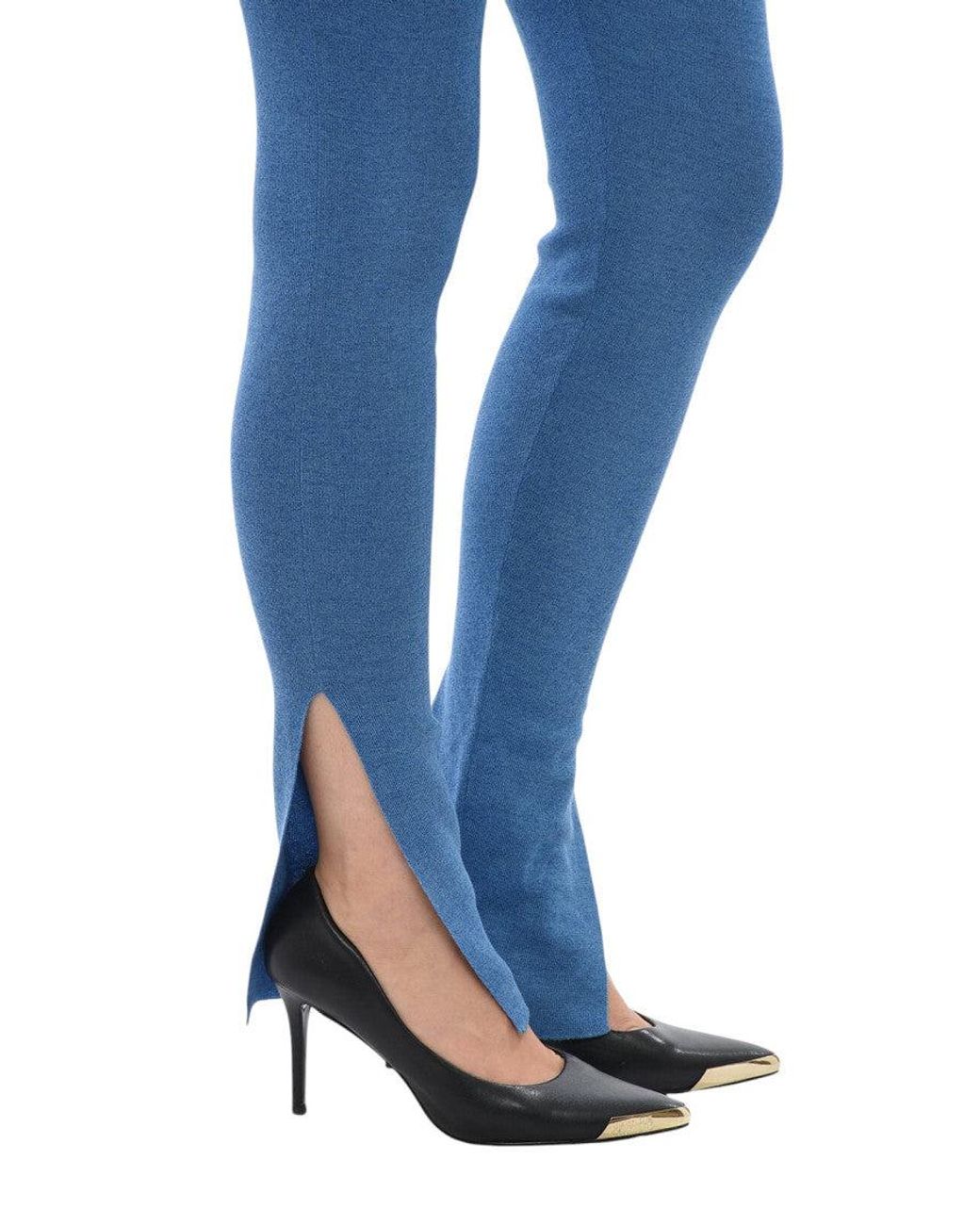 Stella McCartney Blue Skinny Elasticated Pants