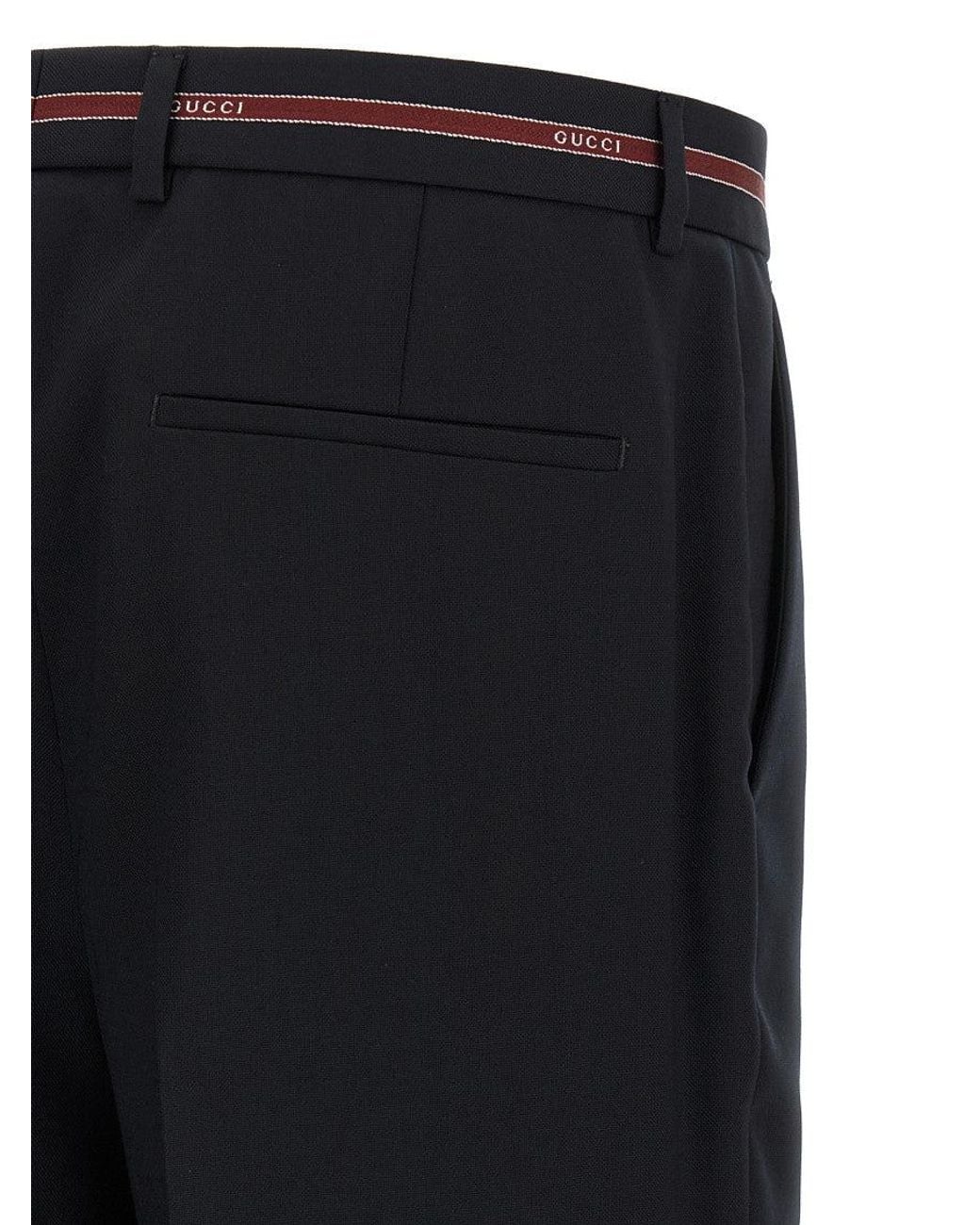 Gucci Black Selvedge Pants for men