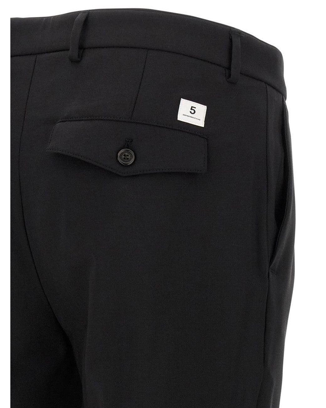 Department 5 Black 'Prince' Pants for men