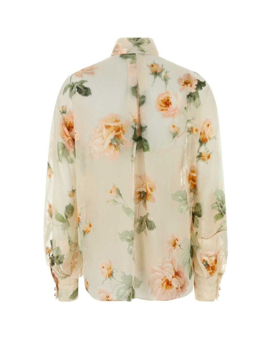 Zimmermann Metallic Regular Floral Shirt