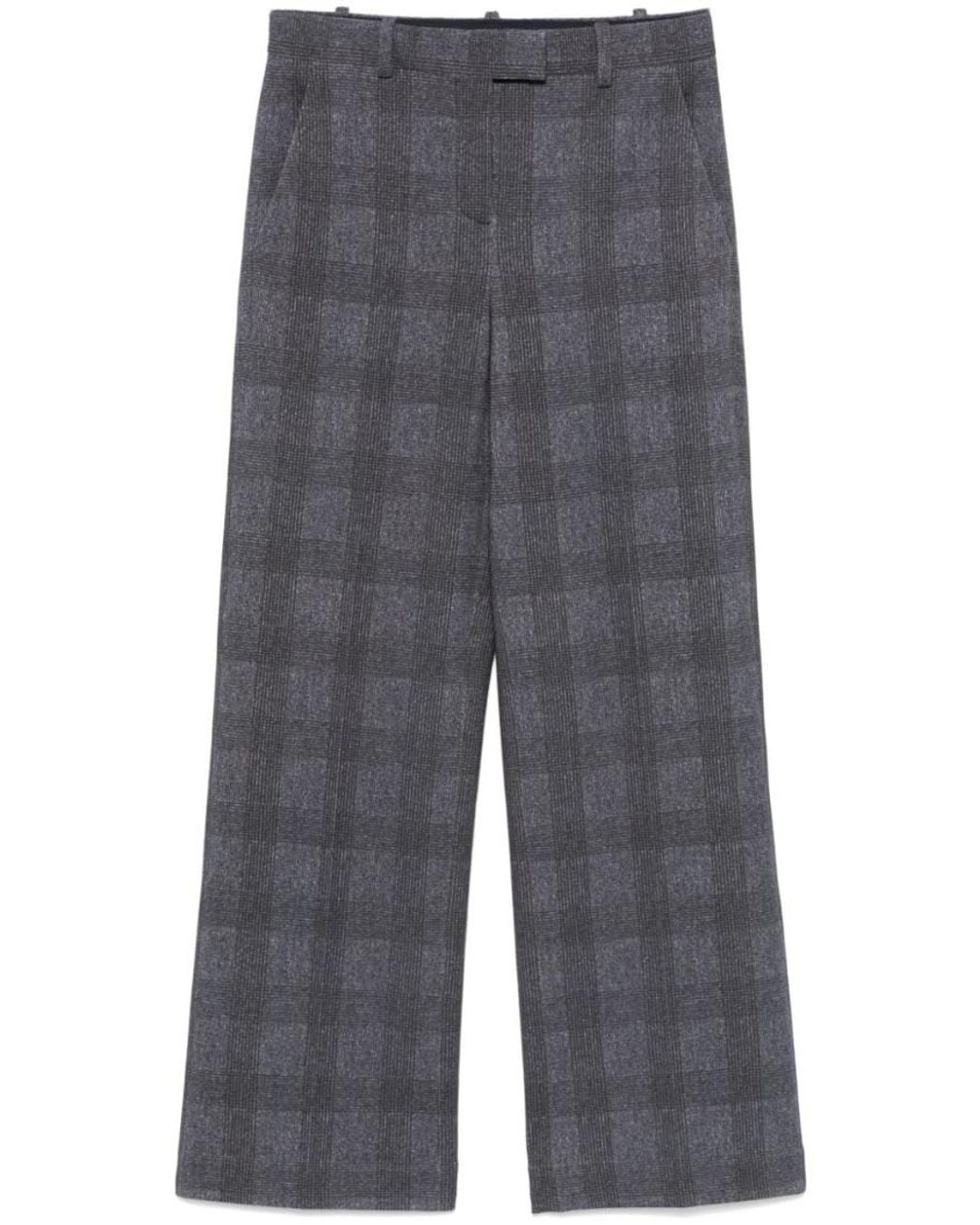 Circolo 1901 Gray Checked Trousers