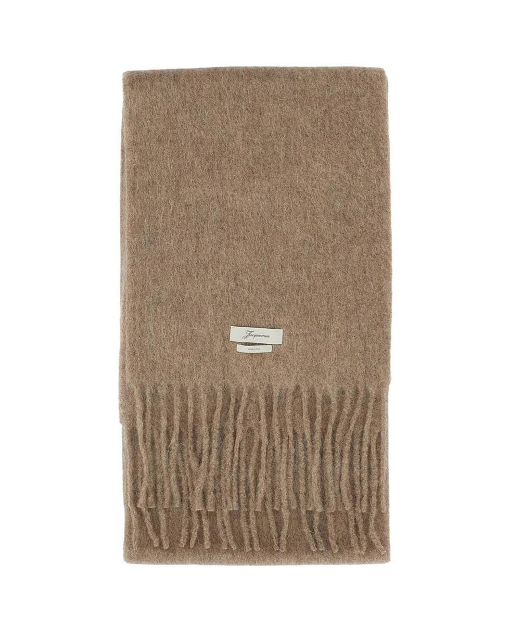 Jacquemus Brown Taupe Solid Scarf for men