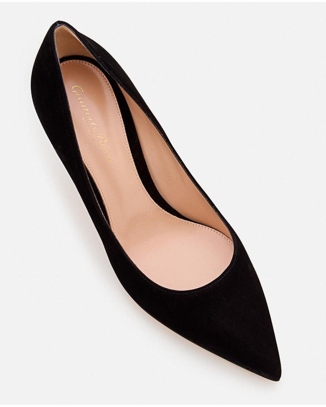 Gianvito Rossi Black Gianvito 70 Suede Pumps
