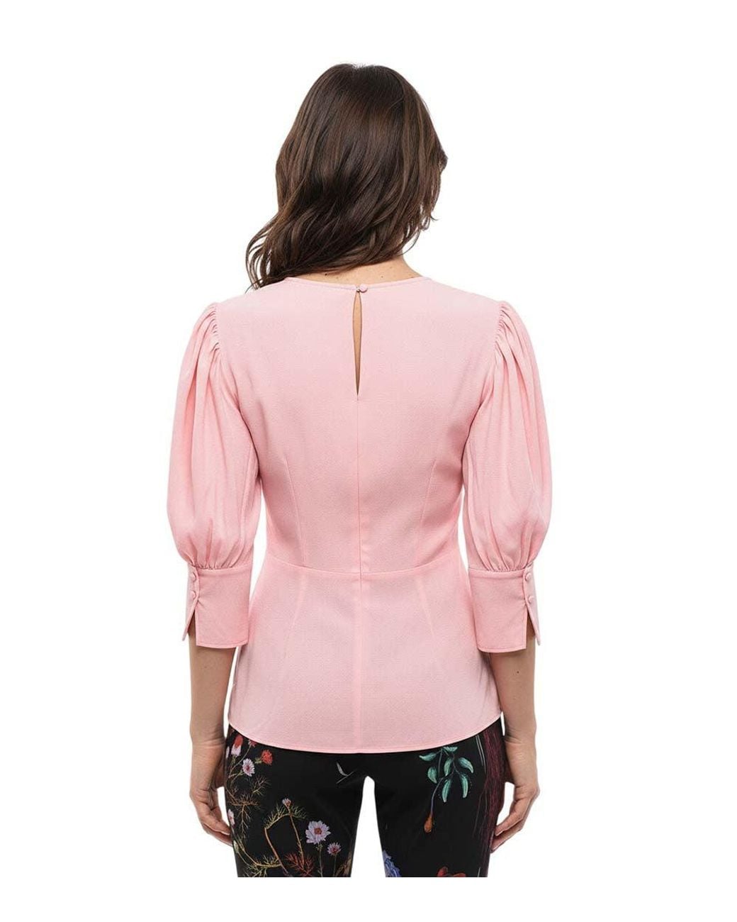 Stella McCartney Pink Solid V Neck Top