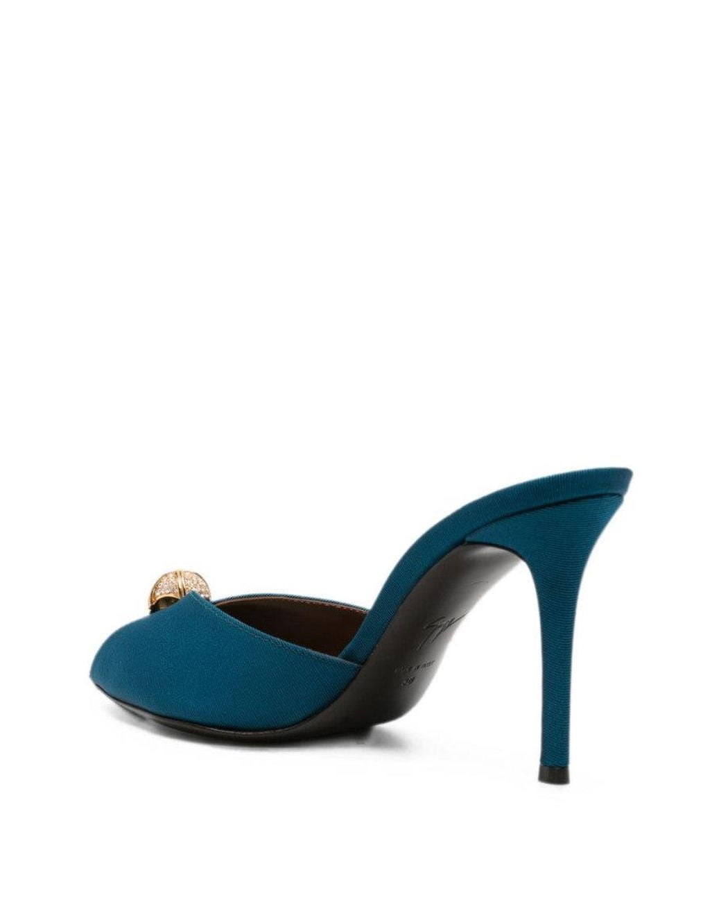 Giuseppe Zanotti Blue Slip On Heels