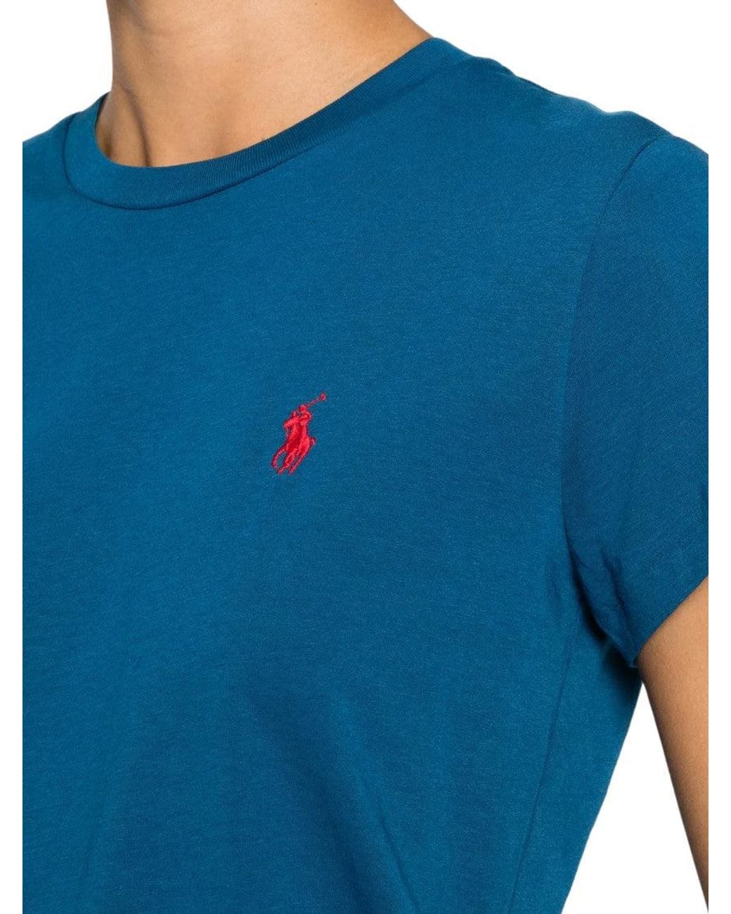 Polo Ralph Lauren Blue Logo Crew Neck T-Shirt