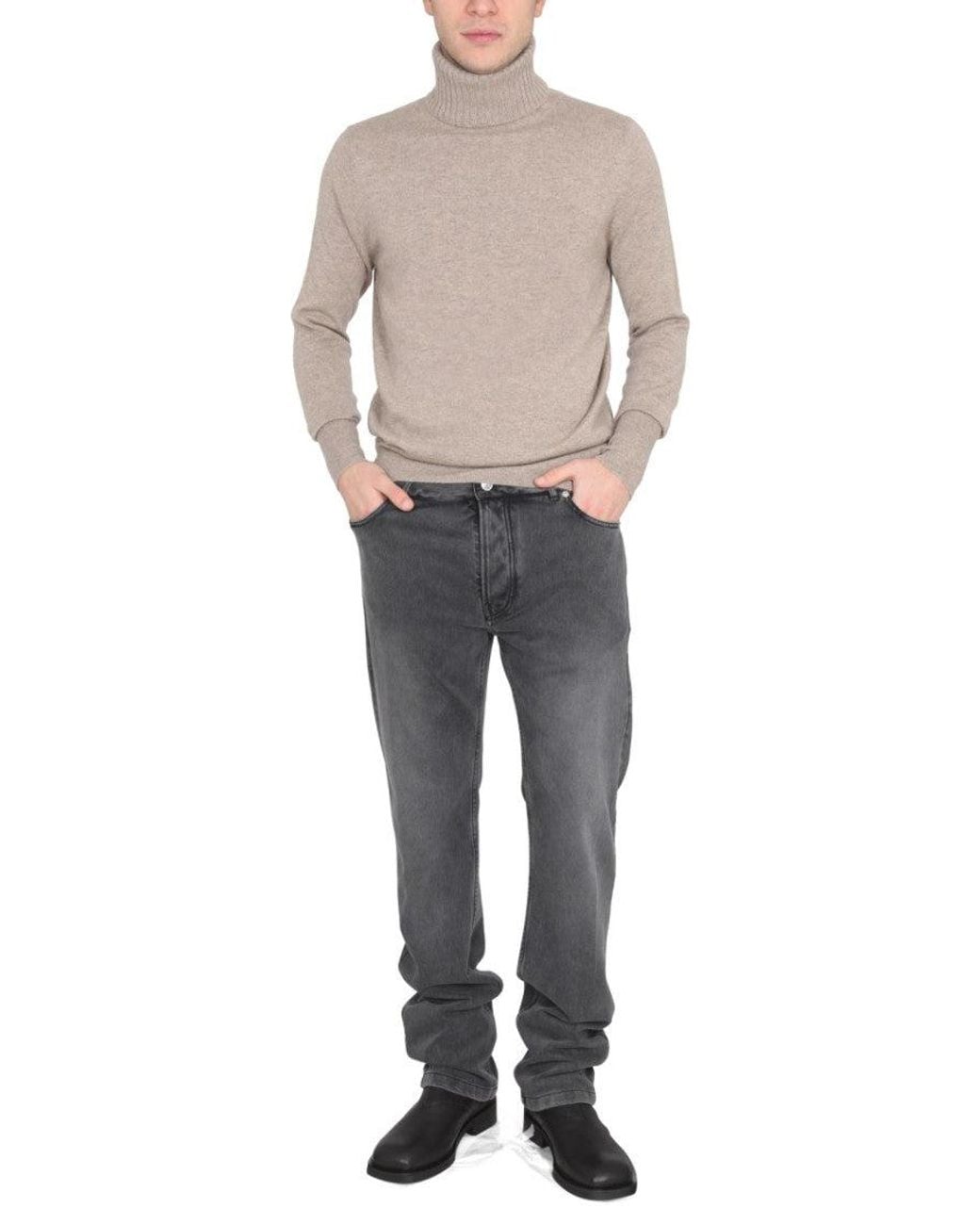 Ballantyne Gray Turtle Neck Sweater for men