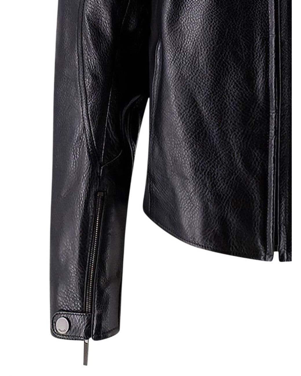 Gucci Black Regular Solid Jacket for men