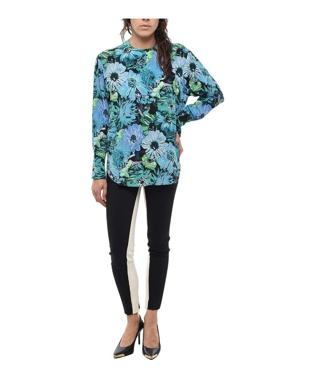 Stella McCartney Blue Crew Neck Top
