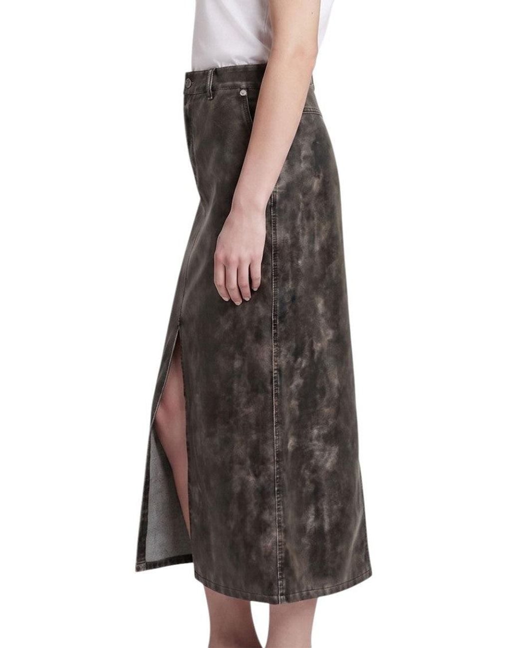 Palm Angels Brown Regular Skirt