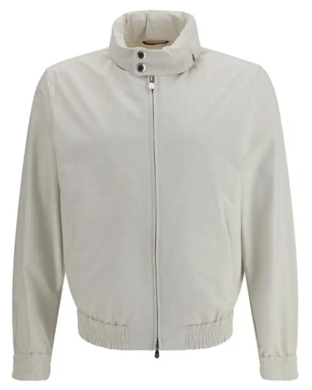 Brunello Cucinelli Gray Solid Hood Jacket for men
