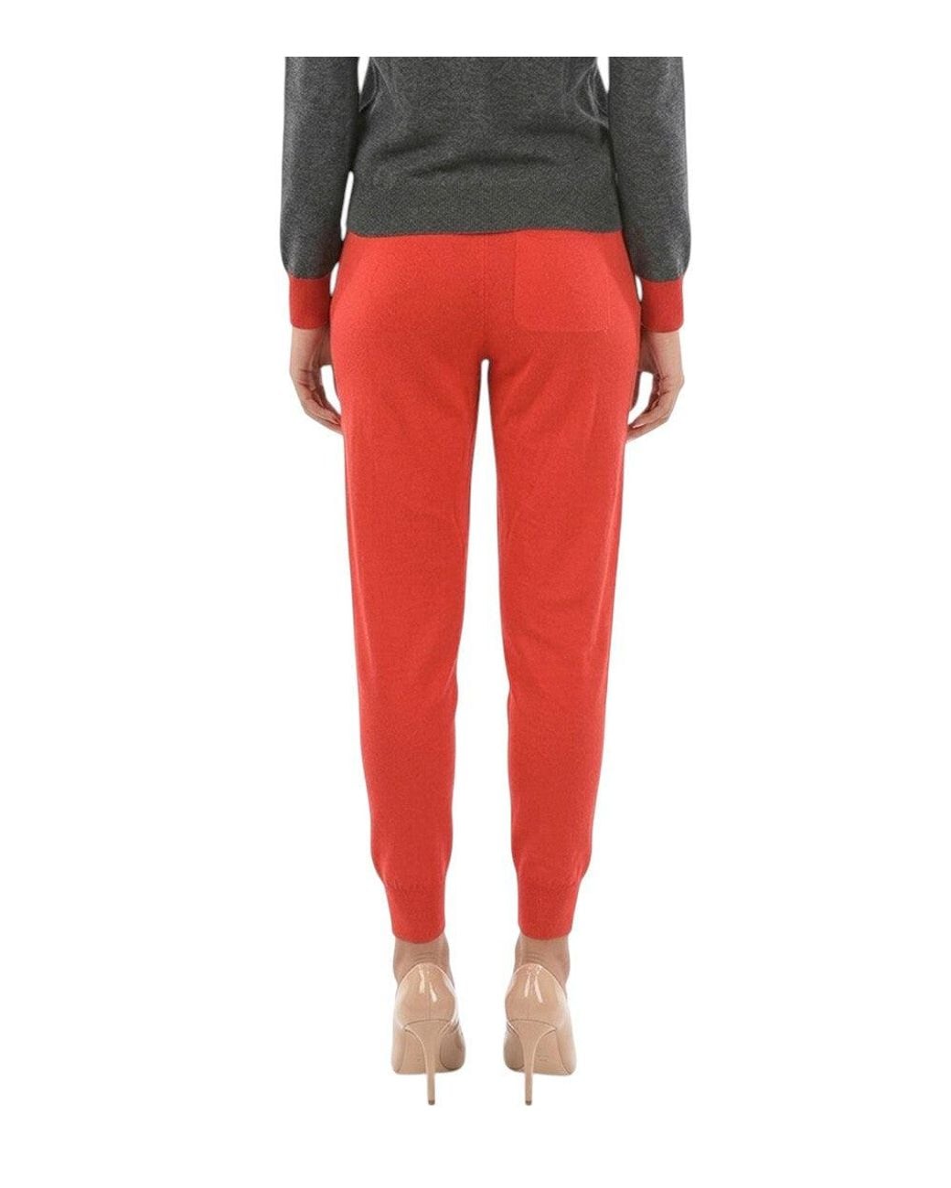 Stella McCartney Red Slim Joggers Pants