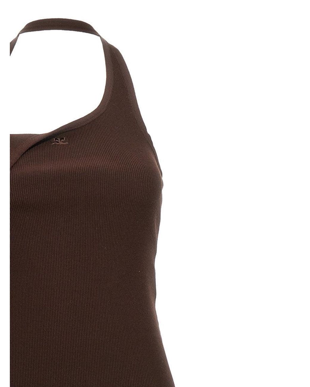 Courreges Brown Undressed Dress