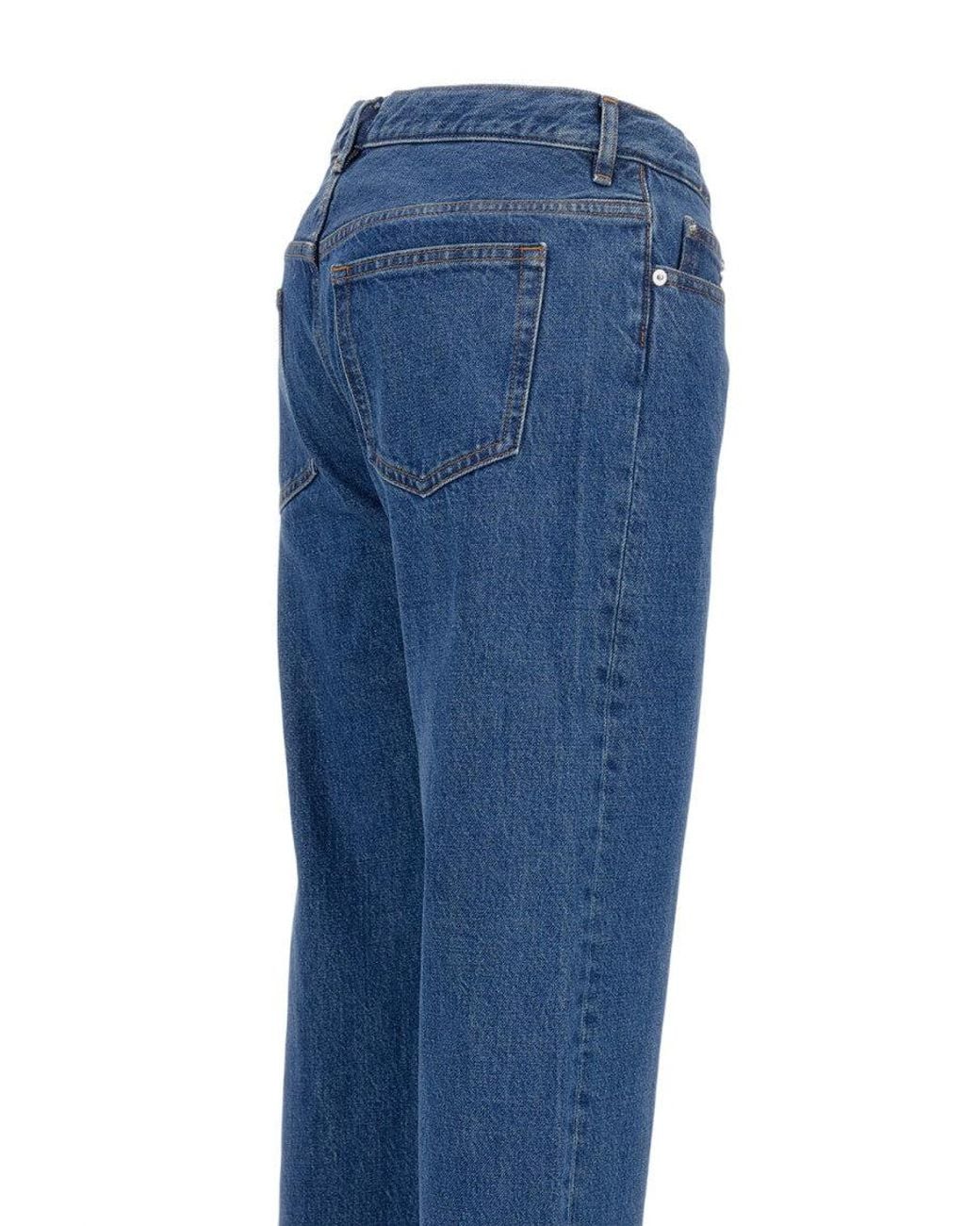 A.P.C. Blue Mid Rise Jeans for men