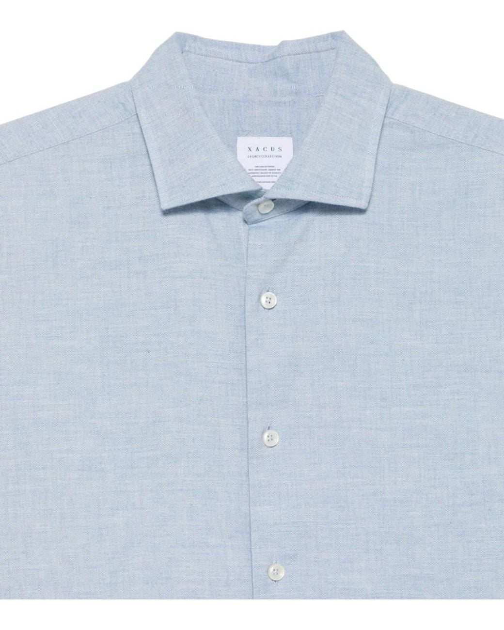 Xacus Blue Regular Shirt for men