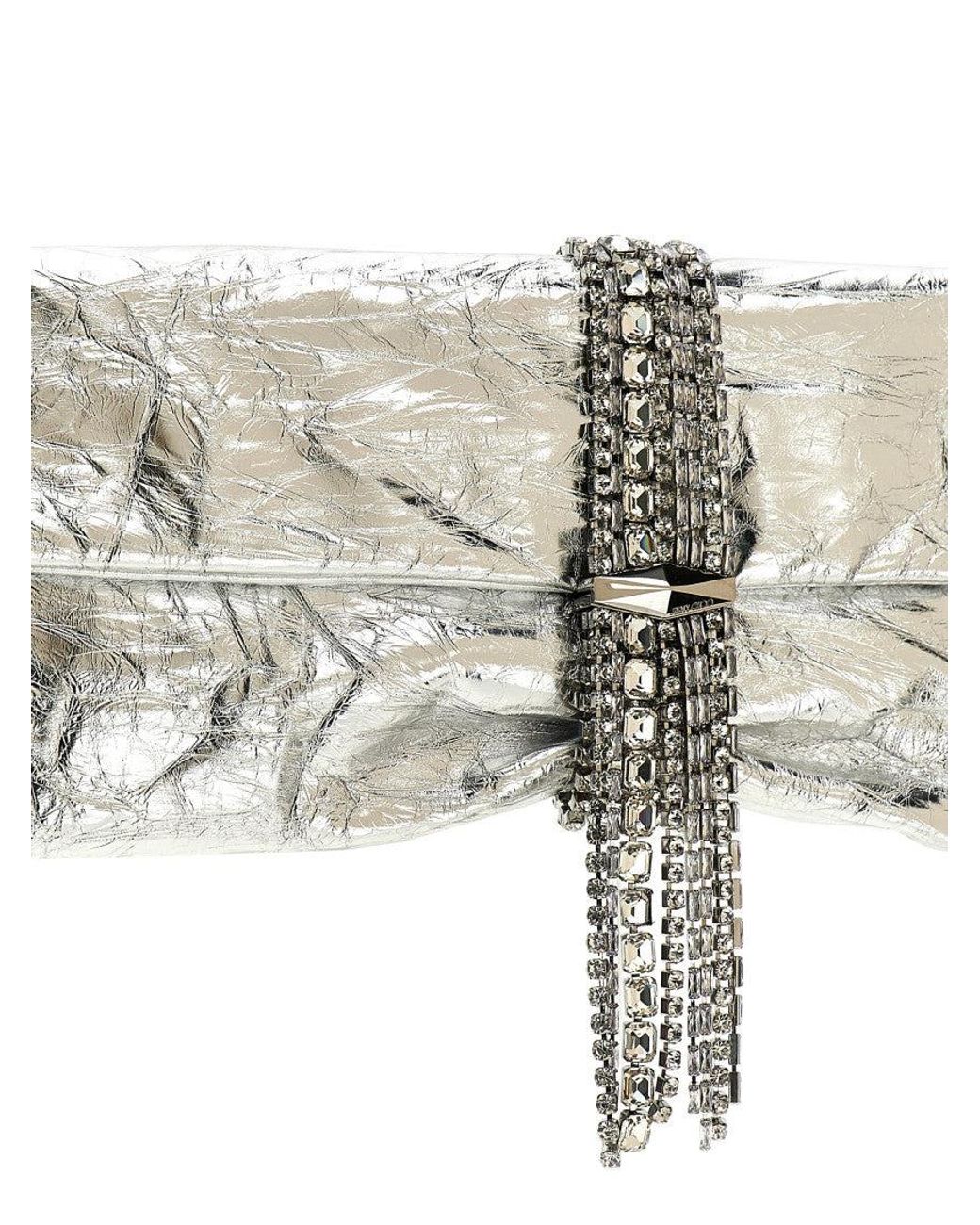 Jimmy Choo Gray Zandra Clutch