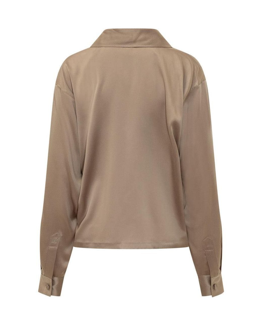Tom Ford Natural Silk Satin Polo