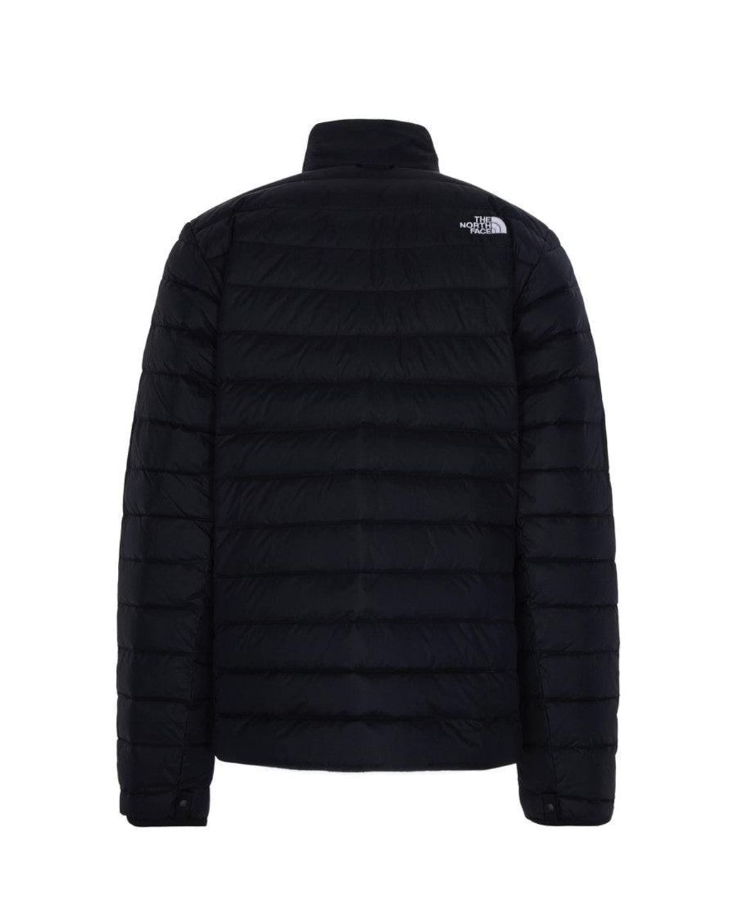 The North Face Blue Quilted Mock Collar Jacket for men