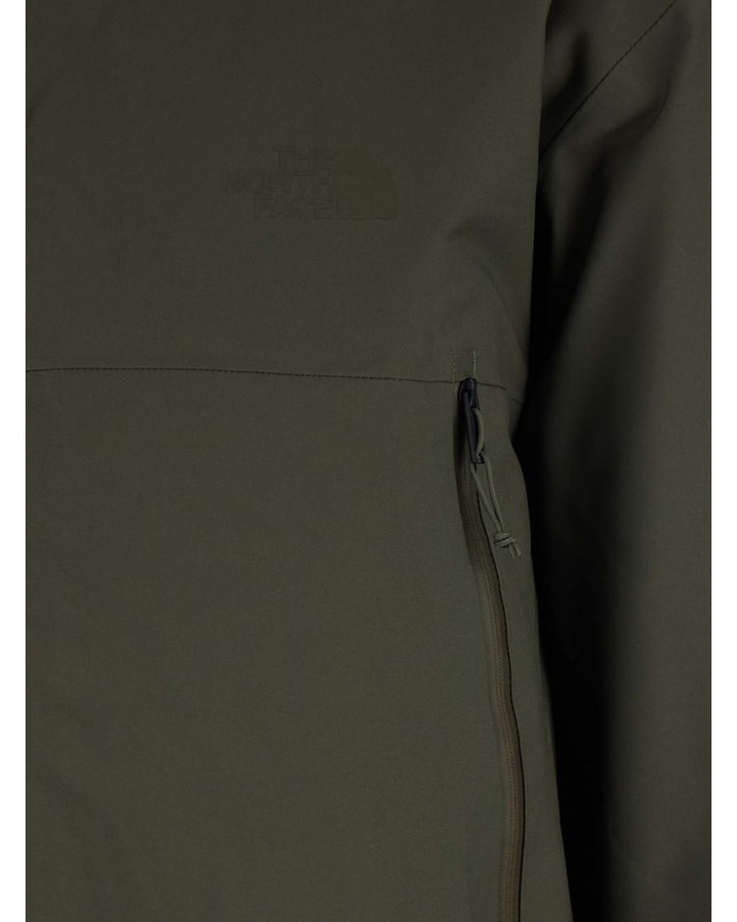 The North Face Green Jacket With Drawstring Hood for men