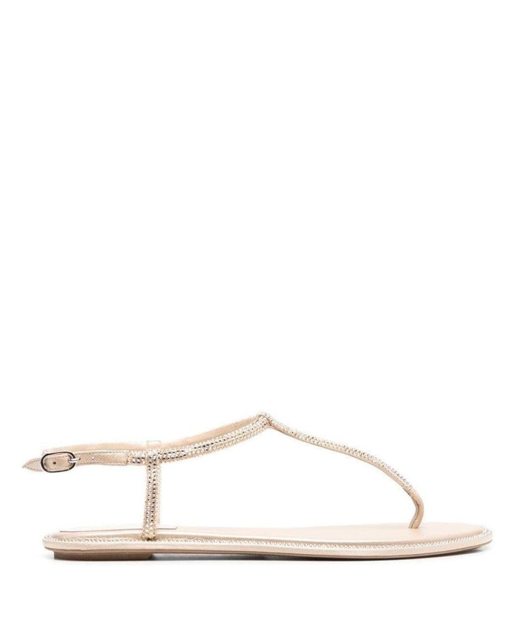 Rene Caovilla White Diana Sandals