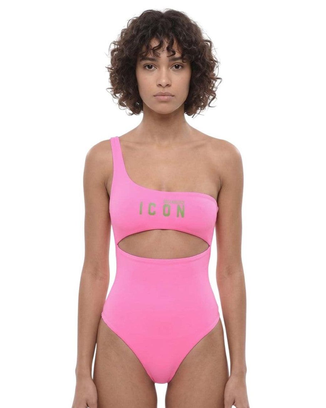 DSquared² Pink Logo Swimwear