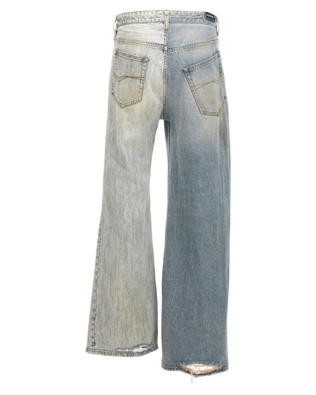 Balenciaga Multicolor 'Fifty-Fifty' Jeans