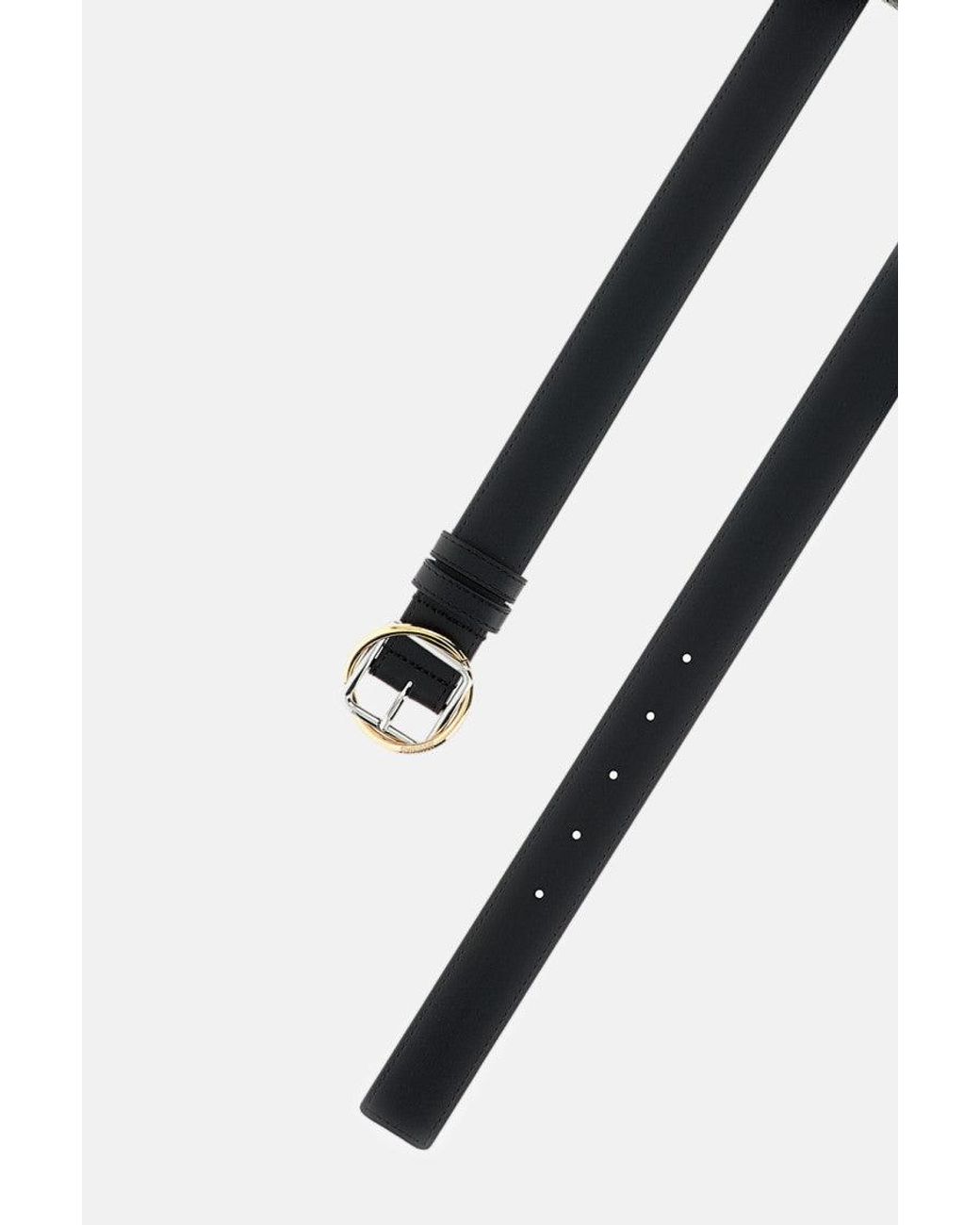 Jacquemus Black Buckle Solid Belt