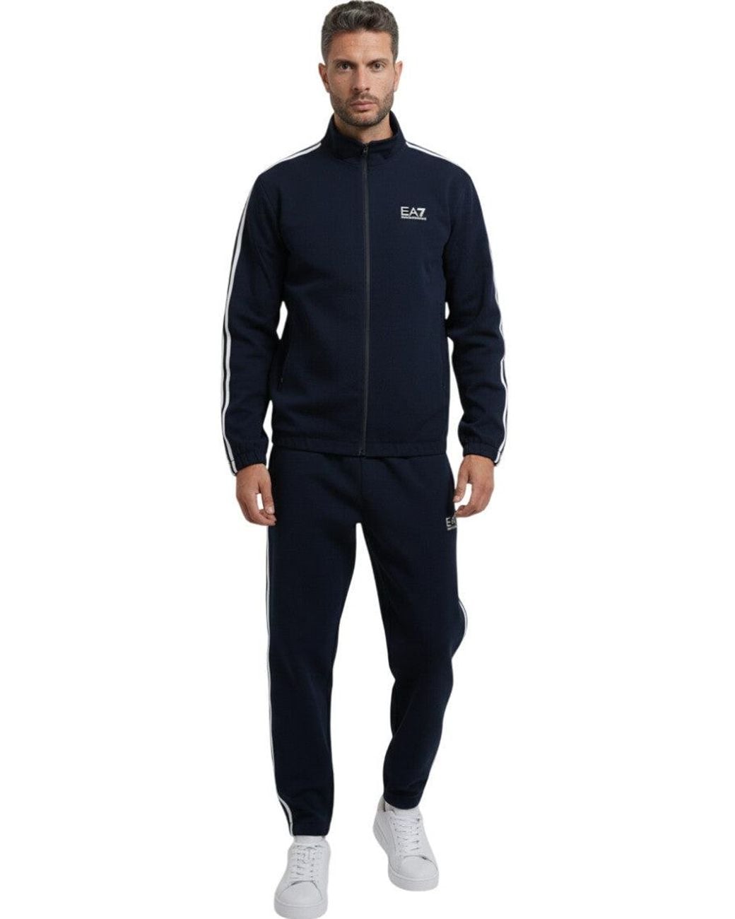 EA7 Blue Regular Tracksuit for men