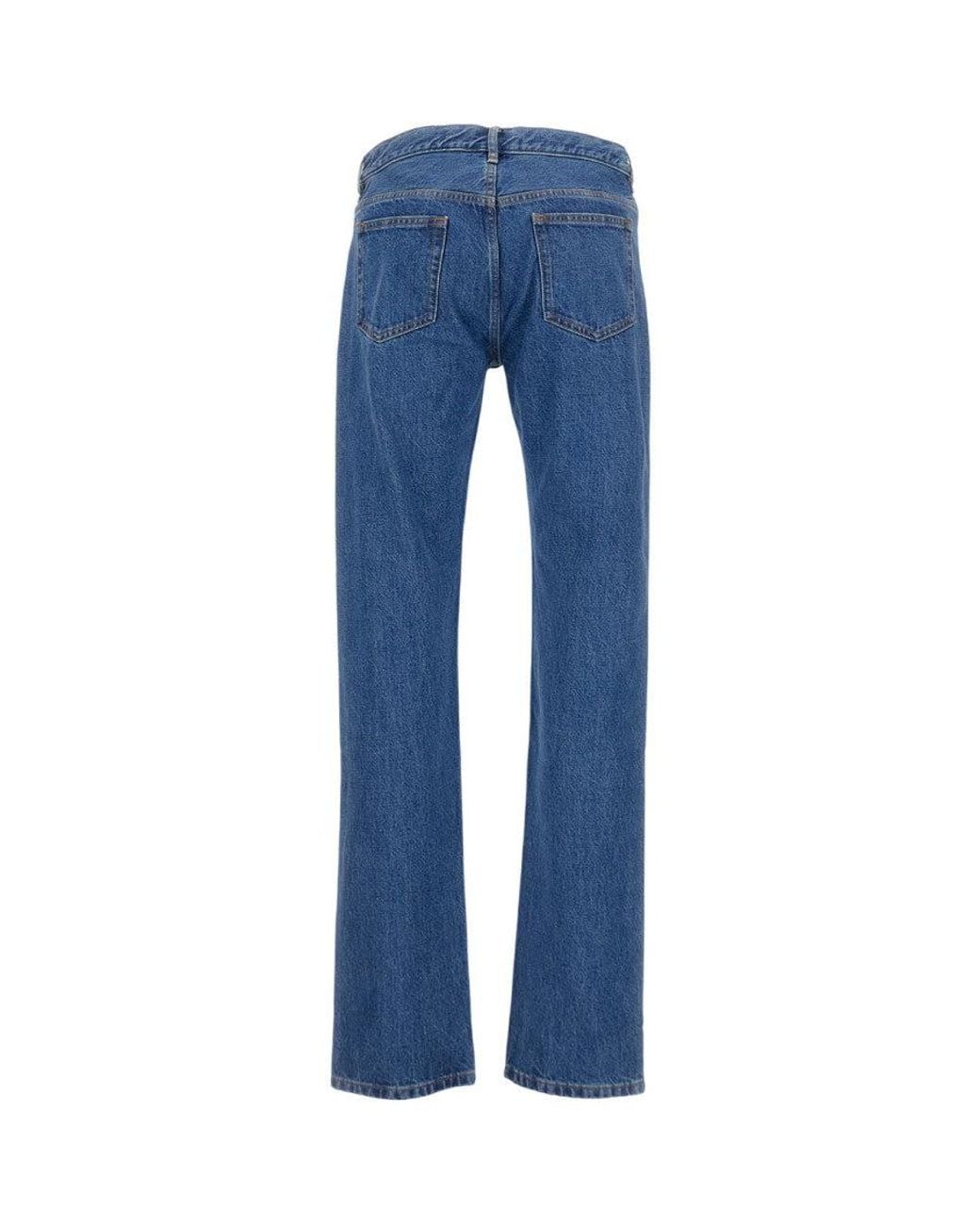 A.P.C. Blue Mid Rise Jeans for men