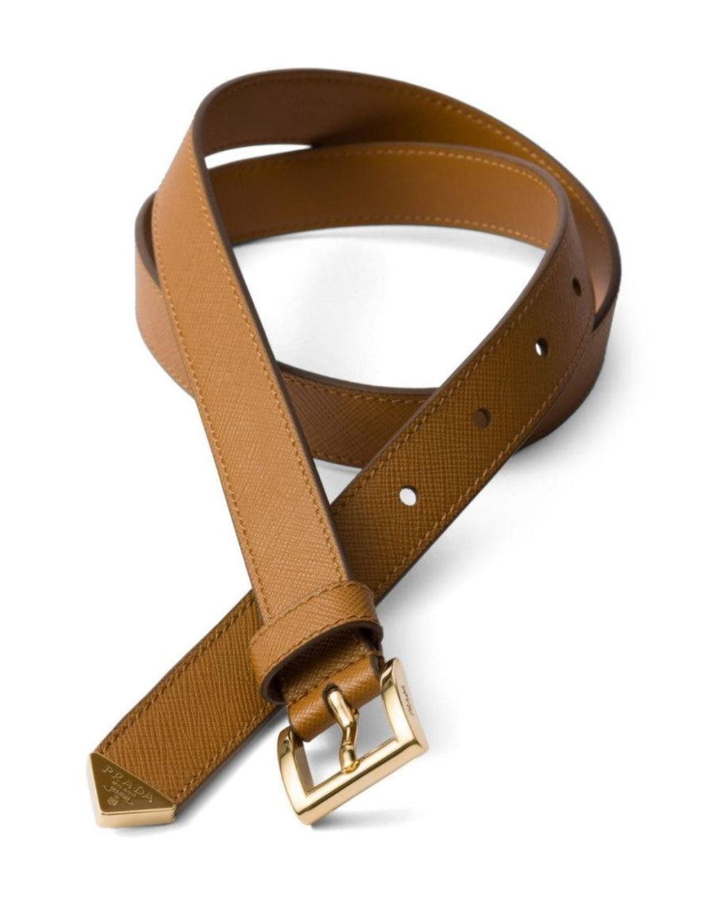 Prada Brown Solid Casual Belt