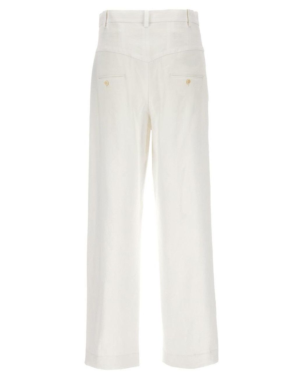 Isabel Marant White Staya Trousers
