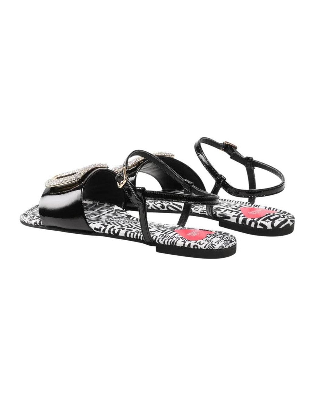 Moschino Multicolor Embellished Sandals