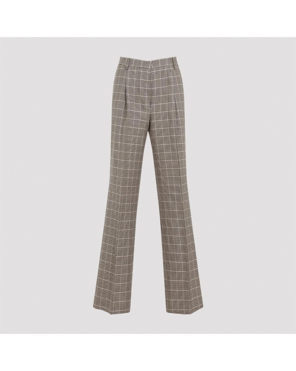 Dries Van Noten Gray Wide Leg Pant