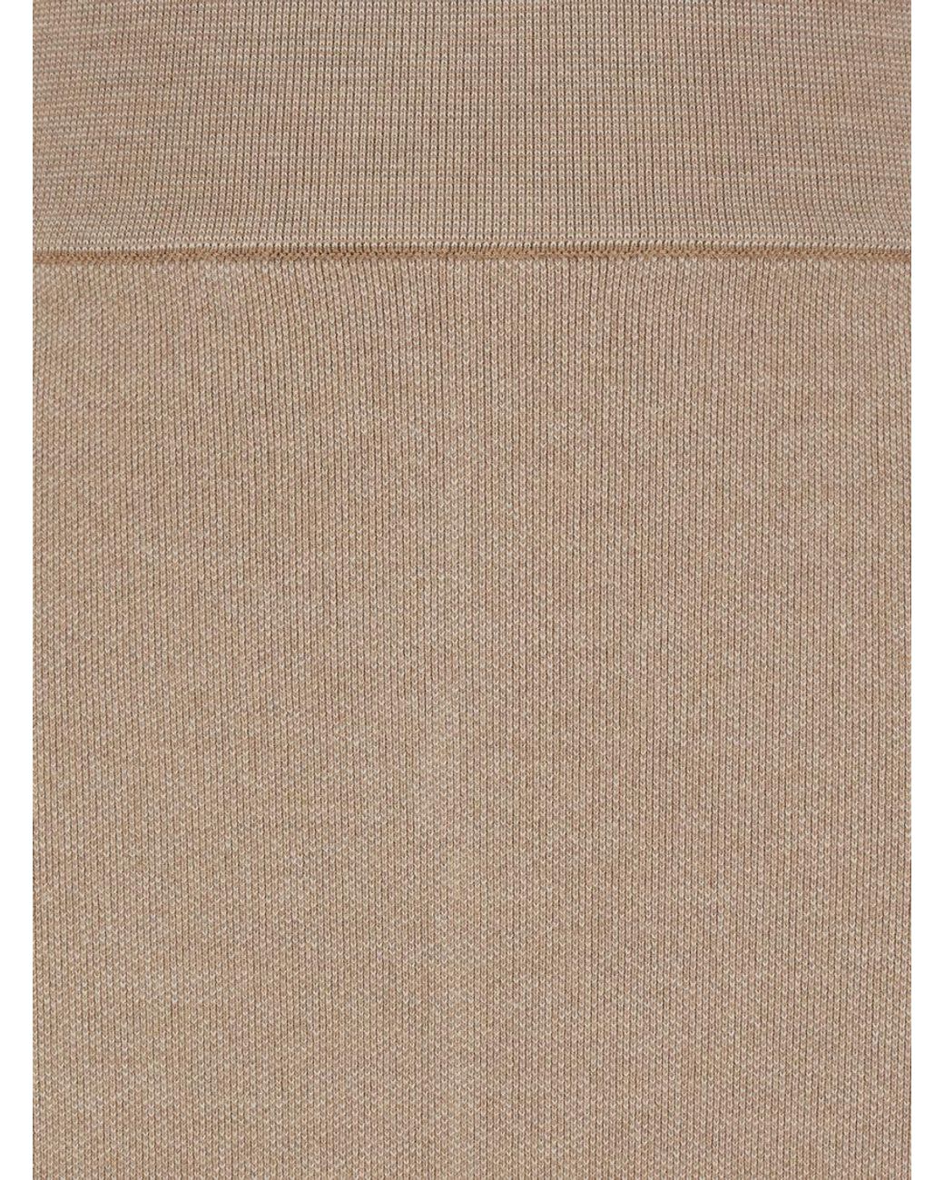 Jacquemus Natural Skirt With Pencil Desgin