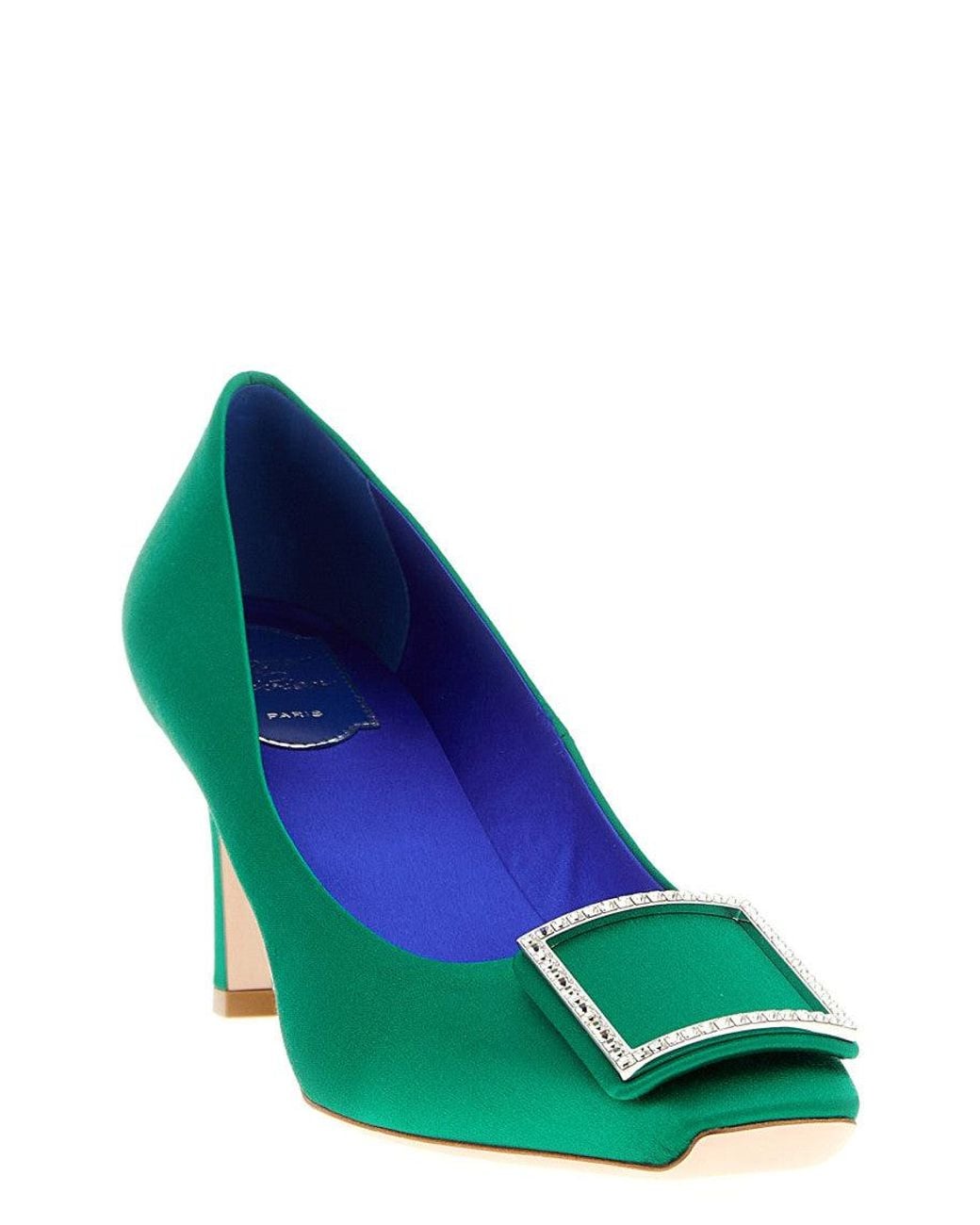 Roger Vivier Green Trompette Pump
