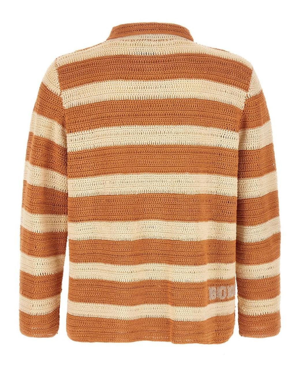 Bode Brown Regular Stripes Shirt for men
